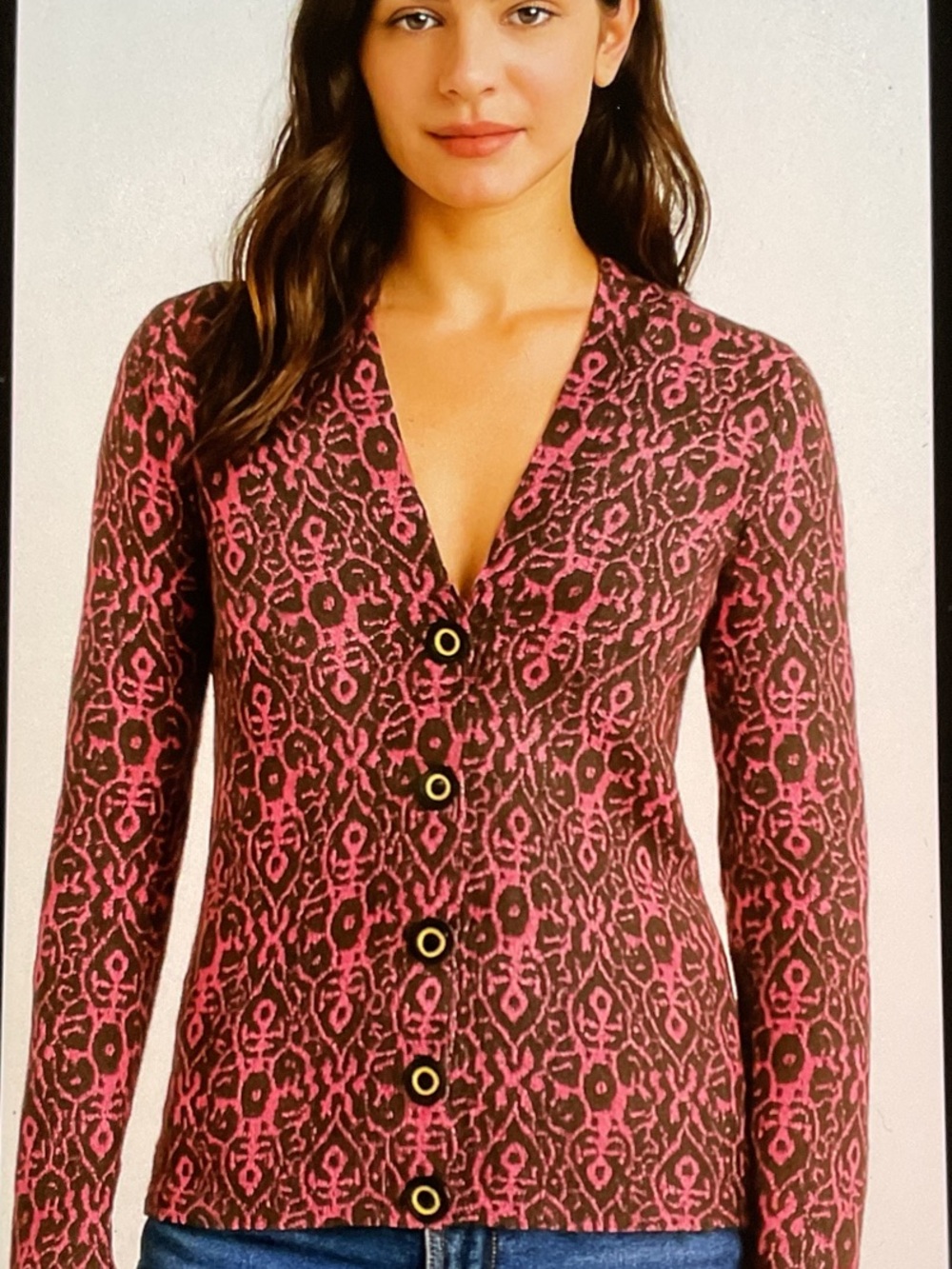 Tory Burch Simone Printed Cardigan